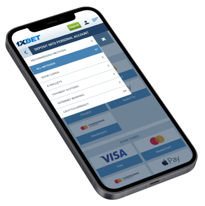 1xBet Agent Funding Player Account Interface
